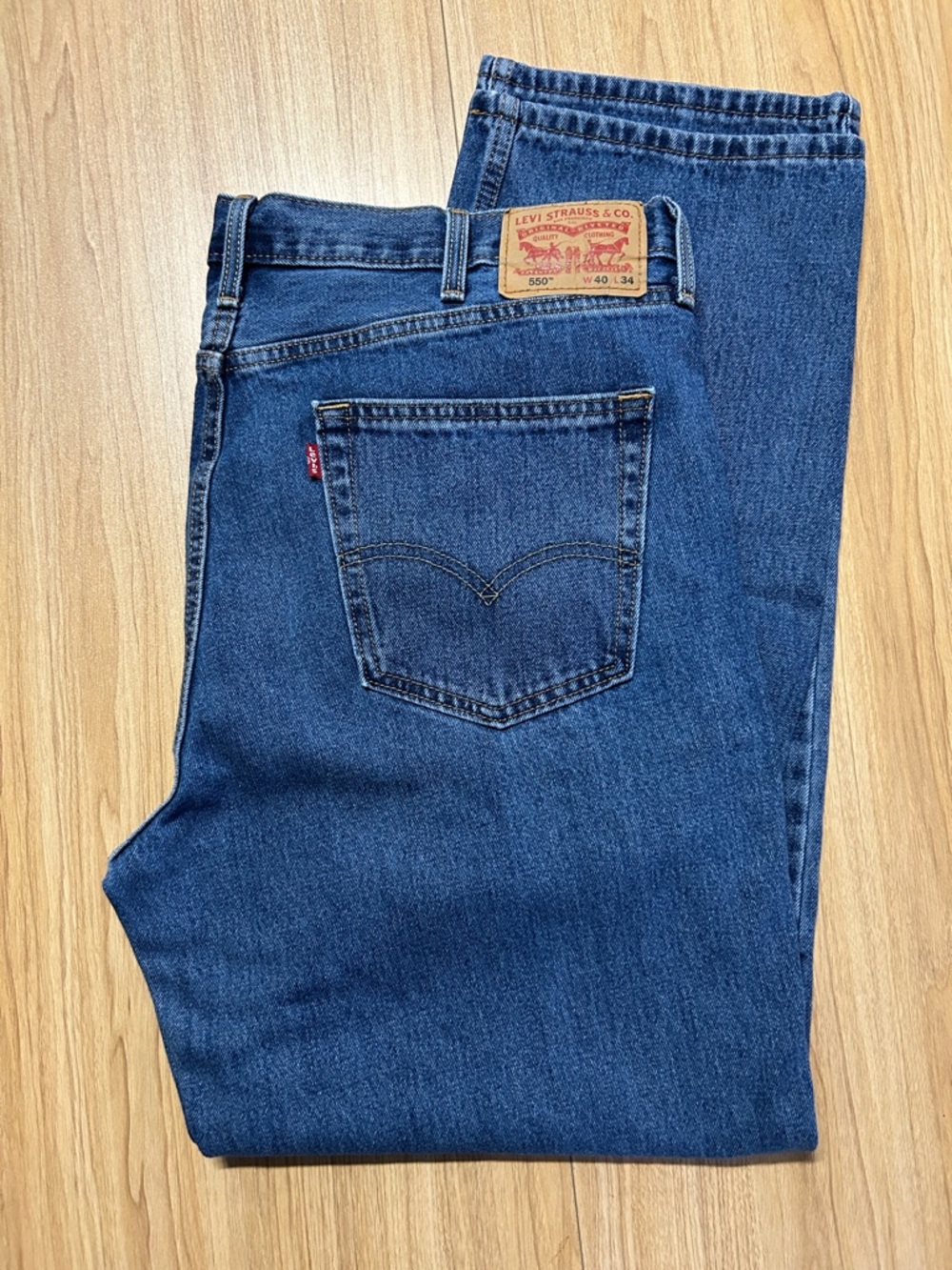 Levi's Men's Deep Blue Straight Jeans